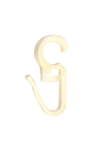 Tamiret Clip pentru perdea rustică 50 bucăți culoare crem