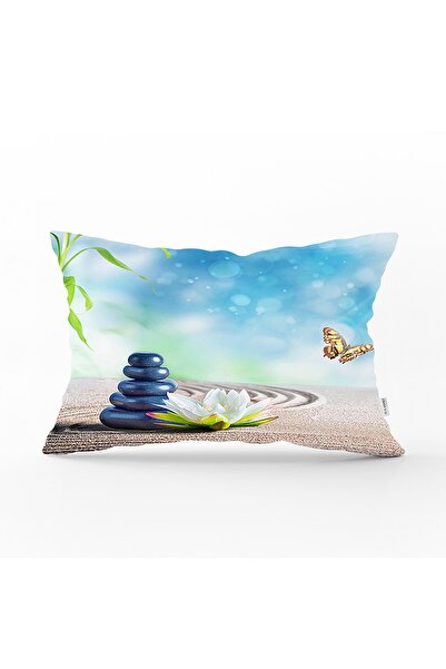 Realhomes Modern Butterfly Digital Printed Modern Rectangular Pillow Throw Pi...