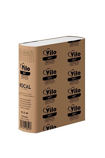 KOÇAL KAĞIT Vilo Soft Dispenser Z Katlama El Havlusu 200'lüx6 Paket ( 1200 Adet )
