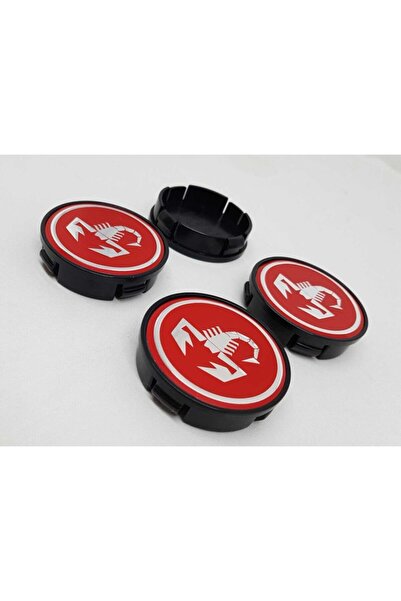 DURU DORUK Jant Göbeği Akrep 58/55 55mm Yuva 4'lü Set Kırmızı