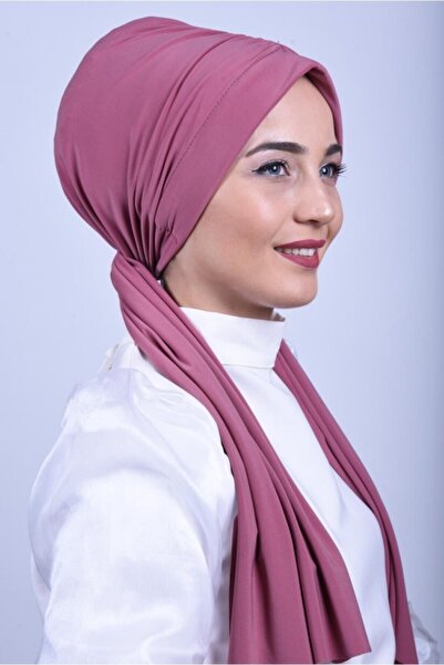 LADY SCARF غطاء محرك السيارة Dried Rose - برباط ورباط