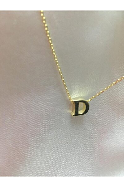 Wind Silver 925 Ayar Gümüş Minimal D Harf Kolye