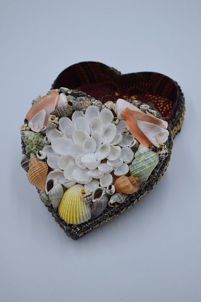 Hedicaret Seashell Box, 15 cm, Heart, Jewelry, Makeup Box, Gift