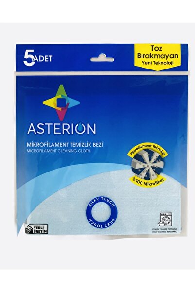 ASTERION Mikrofiber Genel Amaçlı Temizlik Bezi