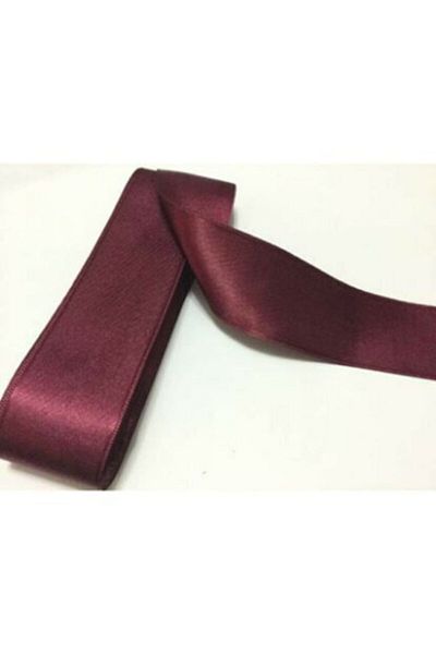 Aker Hediyelik Claret Red Satin Ribbon 6 cm 10 m