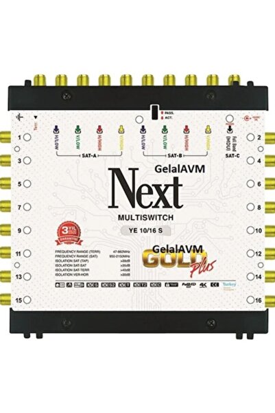 NEXT NEXTSTAR Next Ye-10/16 Sonlu Uydu Santral Multiswitch + Adaptör 130006