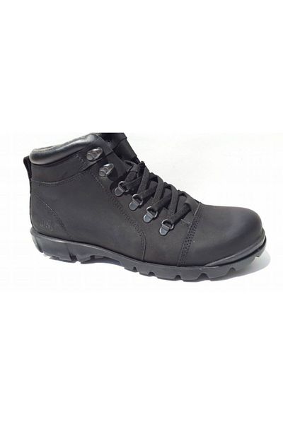 Darkwood 3707 Ghete pentru bărbați din piele naturală nubuck neagră