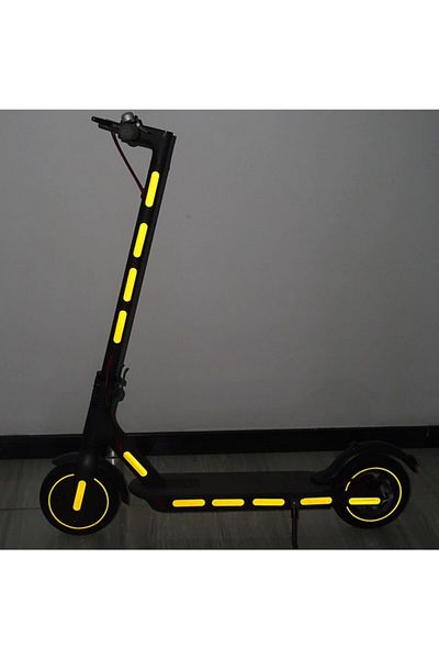 Ausdom M365 M365 Pro 1 & 2 - Night Safety Reflective Yellow Sticker for Electric Scooter