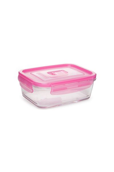 Luminarc Pink Pure Box Tempered Rectangular Storage Container 820 ml