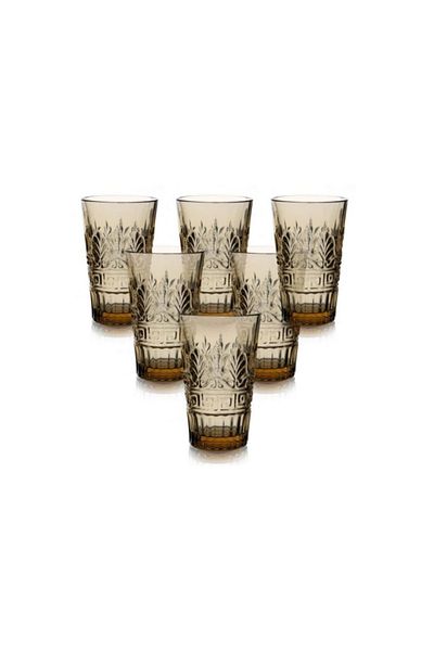 Ezem Lyso 006 Doris 6-Piece Glass Soft Drink Cup Set