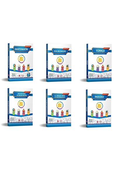 Sonuç Yayınları Sonuç 8. Sınıf Mat Fen Türkçe Ink. Ing. Din Soru Set 6 Kitap