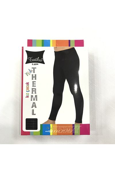 Tutku Colanți termici negri pentru fete