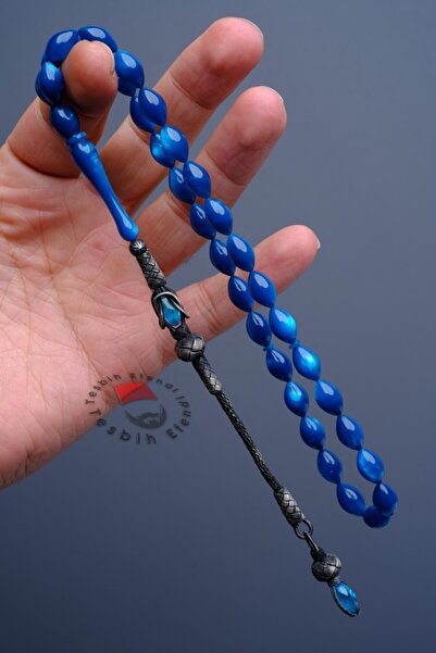 TESBİHEFENDİ Mavi Ateş Kehribar Tesbih