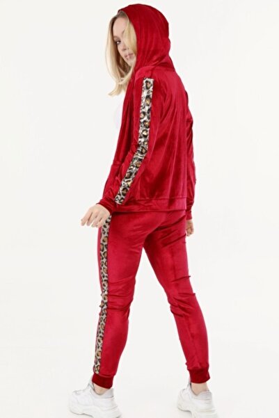 İkmal Leopard Red Kadaife Suit
