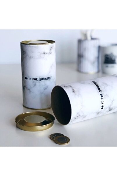 Bikutumutluluk Gift - Marble Patterned Piggy Bank - Do It For Yourself