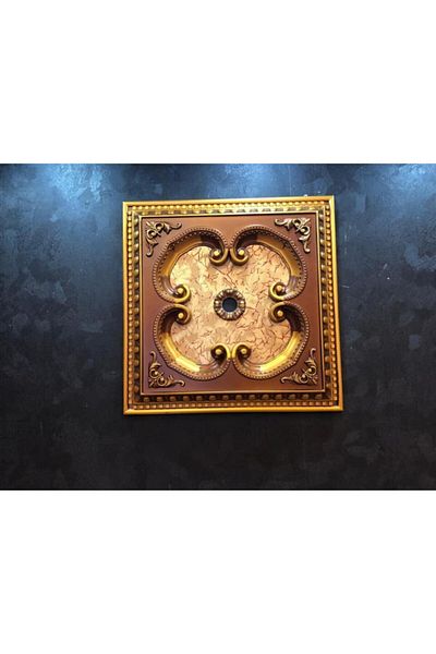 Decomarket Brown Antique Palace Ceiling 60x60 cm