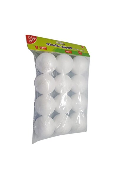 Bubu Bu-bu Strafor Köpük Top 6 Cm 12'li Kp0004