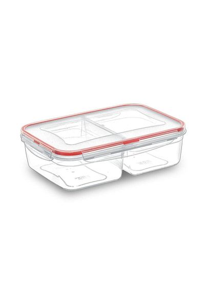 PlastArt 2 Compartment Round Storage Container