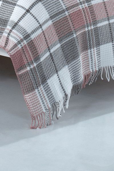 AKSU Single Cozy Life Inka Dusty Rose - Scotch Tassel Blanket