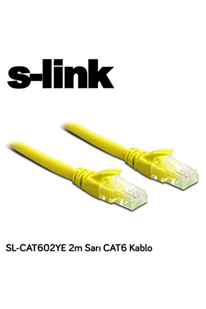 Genel Markalar S-lınk Sl-cat602ye Cat6 Utp ( 2 Metre ) Sarı Patch Kablo