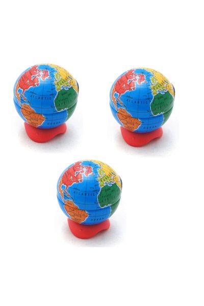 Maped World Pencil Sharpener Globe Single Hole 3 Pieces