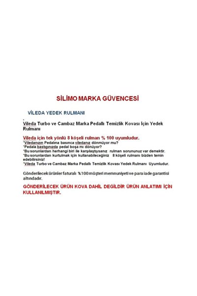Genel Markalar Vileda Yedek Rulman