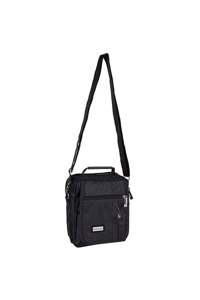 SEVENTEEN 2248 Multi-Compartment Men's Hand and Shoulder Strap Bag Black