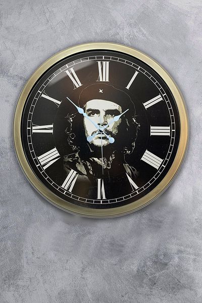 Kasva Concept 40 cm Antique Metal Check Vara Wall Clock
