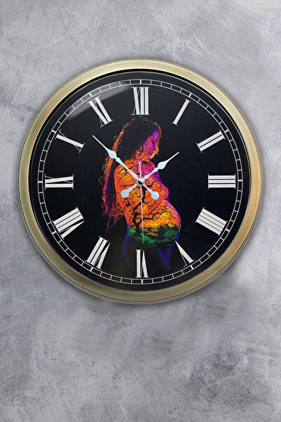 Kasva Concept هدية ساعة حائط معدنية عتيقة مقاس 40 سم