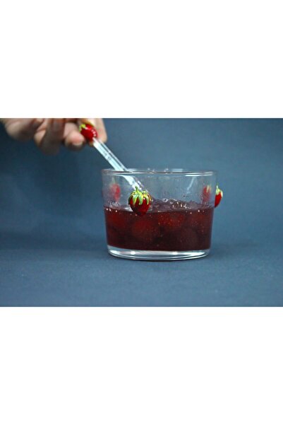 ADAMODART Strawberry Glass Figured Jam Bowl