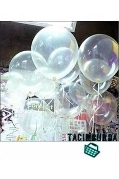 TATLI GÜNLER Partiniseç 25 Adet Parlak Şeffaf Balonlar Helyumla Uçan Özellikt...