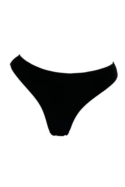 MİSS CLAİRE Women's Black 21-119 Seamless String 21-119 Seamless String
