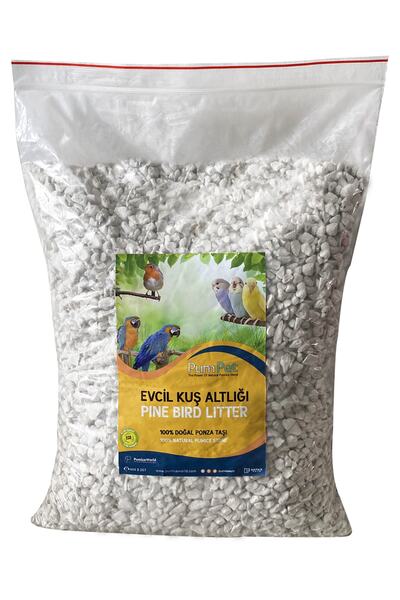 Pumice World Pum Pet, Kafes Taban Kumu, Kafes Ve Kümes Için Ponza Taşı, Kalın Tane, Taban Kumu 3 Litre