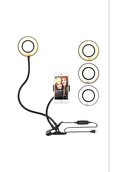 LUX Led Ring Light Youtuber Light Stüdyo Işığı Led Masa Lambası Ensiga