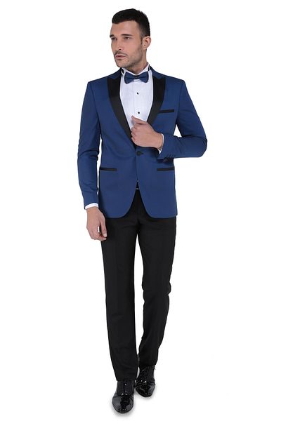 Buenza Men's Slim Fit Tuxedo Mono Suit - Double Breasted Design, Ceremony -3B6M0429D050