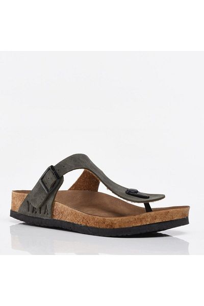 Hotiç Pantolette
 - Khaki - Flacher Absatz