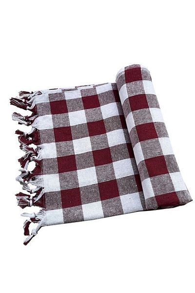 Soft Kare Multi-Purpose Tablecloth Tablecloth Picnic Cloth Fringed Tablecloth
