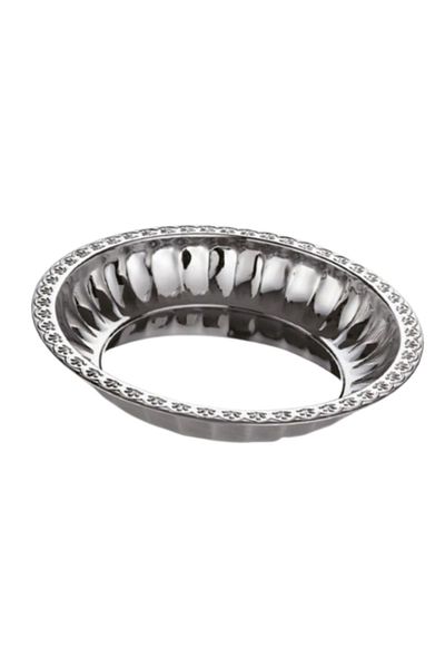 Jet's Home Steel Fruit Plate 22 cm Stainless Steel Plate