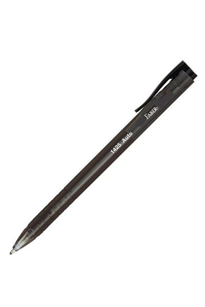 Faber Castell Faber Castel 1425 Auto - Black 1.0 Ballpoint Pen, 10 Pieces