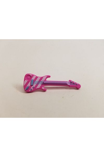 LEGO Original Moc Custom Accessory Minifigure Guitar Printed Pink Guitar 1 Piece Will Be Sent