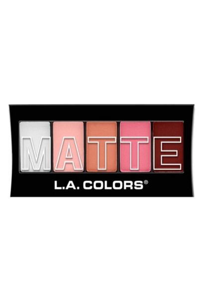 L.A Colors 5-Piece Matte Color Eyeshadow Palette - Pink