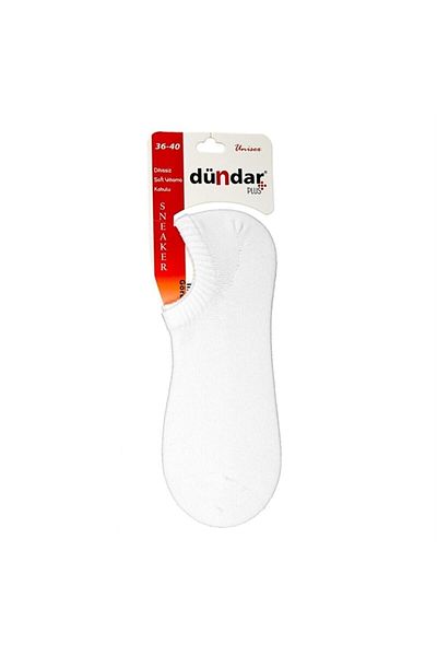 Dündar Dündar 5572 Women's Combed Cotton Sneakers White 3-Piece