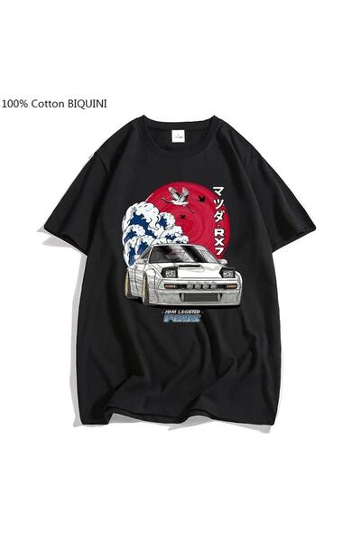 GALASHOP Mazda Rx-7 Turbo Anime Grafik Tişört