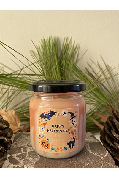 lıghts of candle handmade & 2020 Cadılar Bayramı- Halloween Kokulu Doğal Soya...