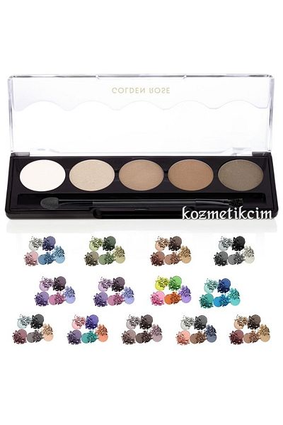 Golden Rose P106 Professional 5-Piece Headlamp Palette Set