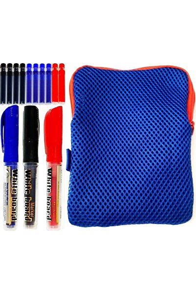 Mahi Max 3'lü Tüplü Byb Kartuşlu Tahta Kalemi 4 Mavi 4 Siyah 2 Kırmızı Kartuş...