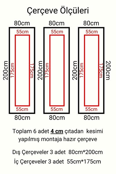 deco master Boyanabilir Dekoratif Hazır Kesimli 4 Cm Duvar Çıtası
