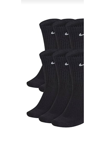 Crazy Socks جوارب تنس مكونة من 4 قطع للجنسين باللون الأسود