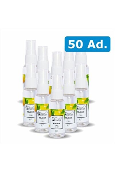 Venilia 50 Adet Cep Ve Çanta Boy Limon Kolonyası 30 Ml