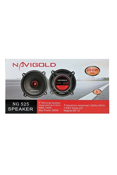 Navigold Ng 525 300 Watt 100 Watt Rms 13cm 4 Yoolu Profesyonel Midrange Hoparlör 2 Adet Kapaklıdır